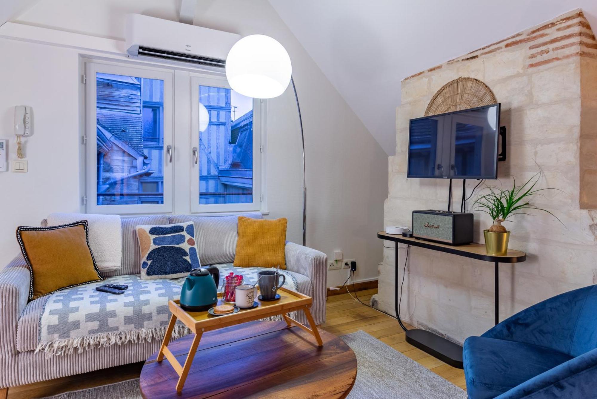 Le 13 Elegant Troyes Apartment Bagian luar foto